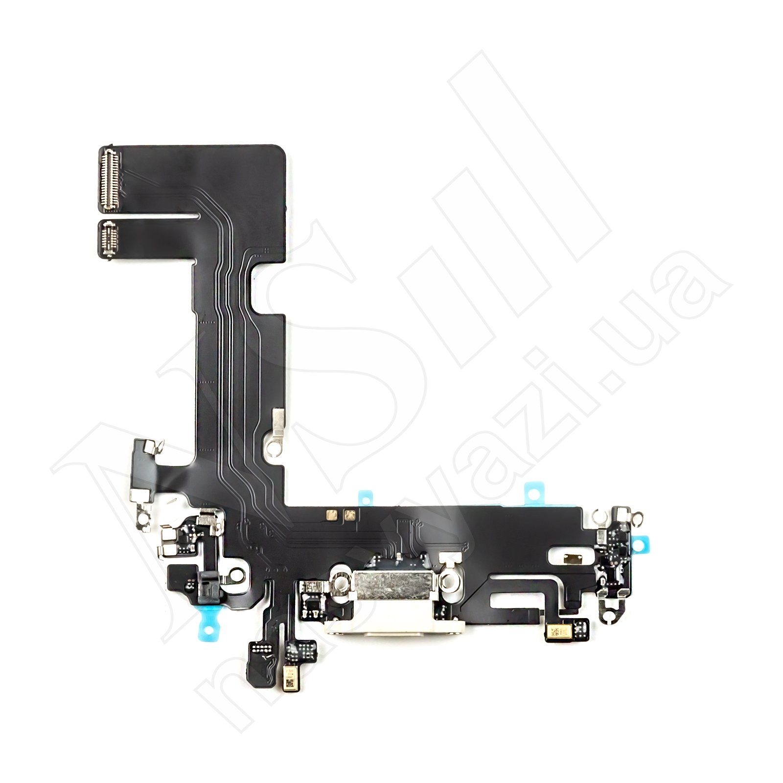 Шлейф APPLE iPhone 13 на разъём питания с микрофоном, белый