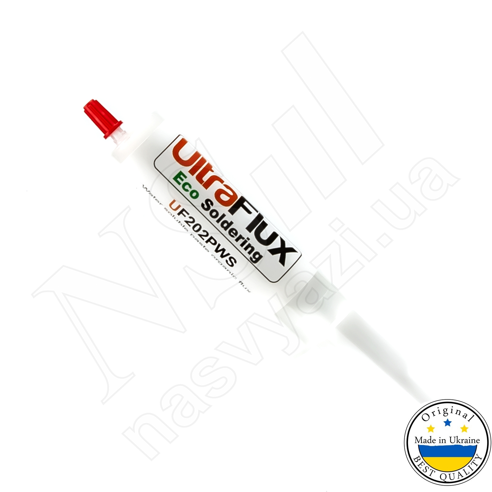 Паста флюс UF202PWS высокой активности, органический водосмывающийся (20 мл)