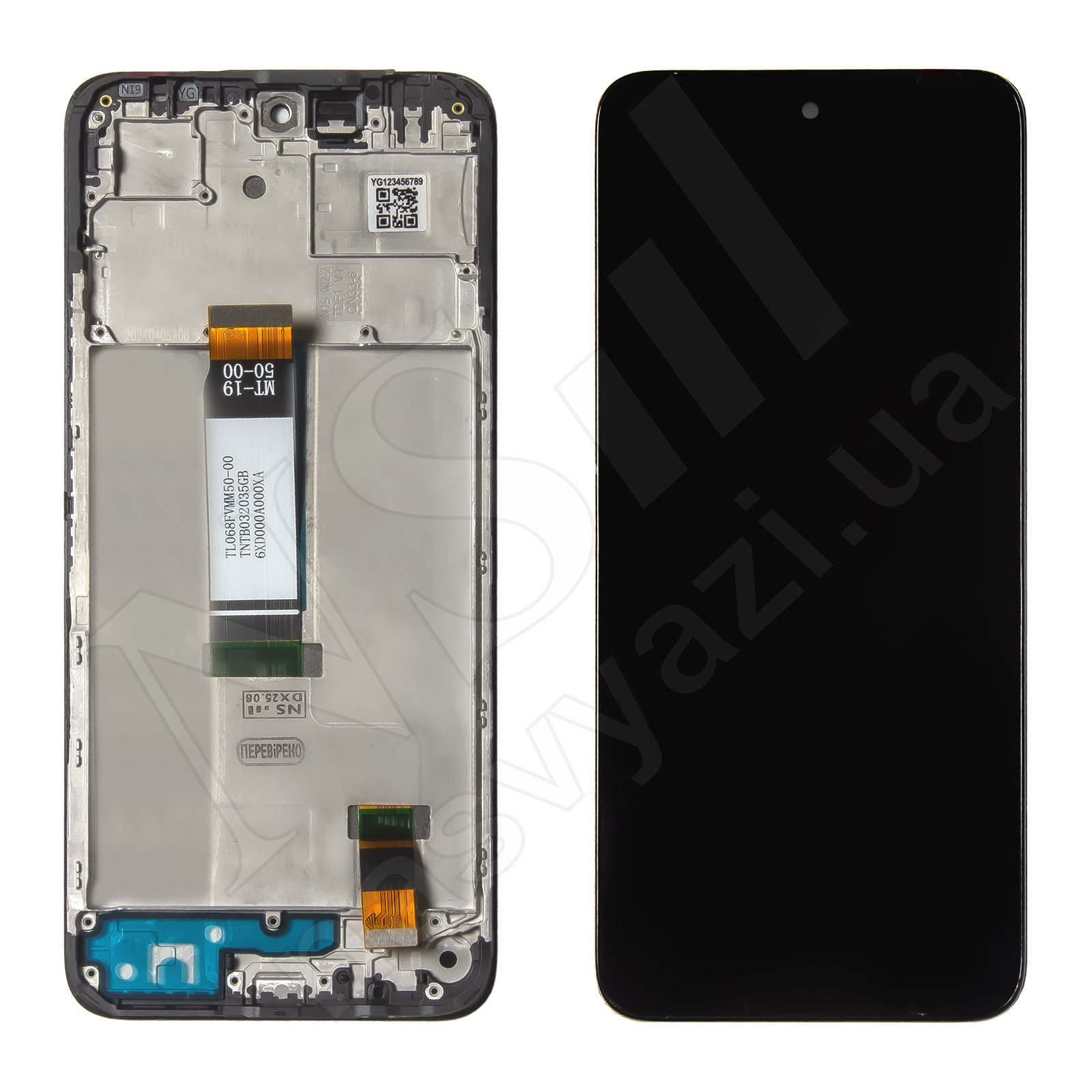 Дисплей XIAOMI Redmi 13 (2024) с черным тачскрином и рамкой