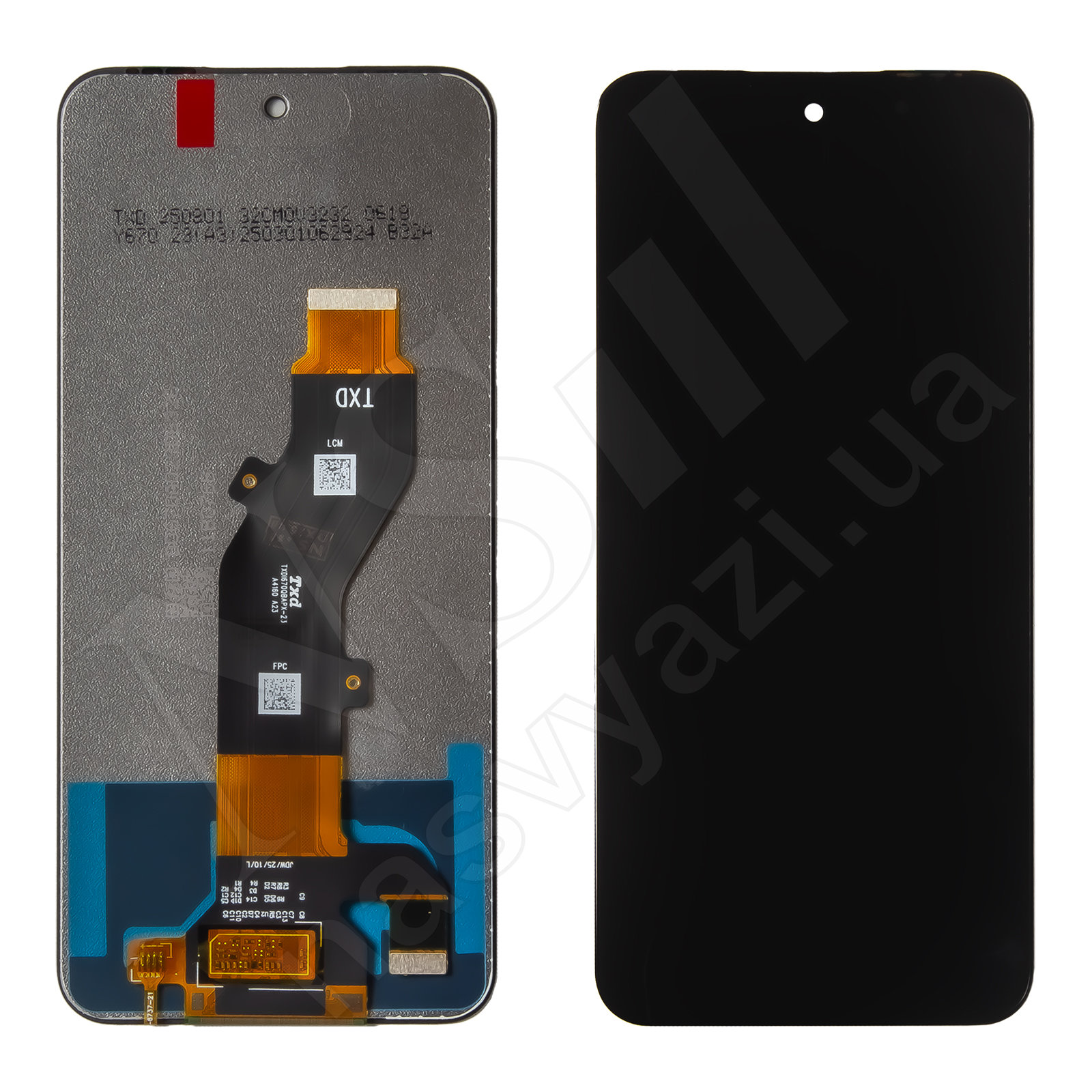 Дисплей TECNO Spark Go (KM8) (2025) с черным тачскрином