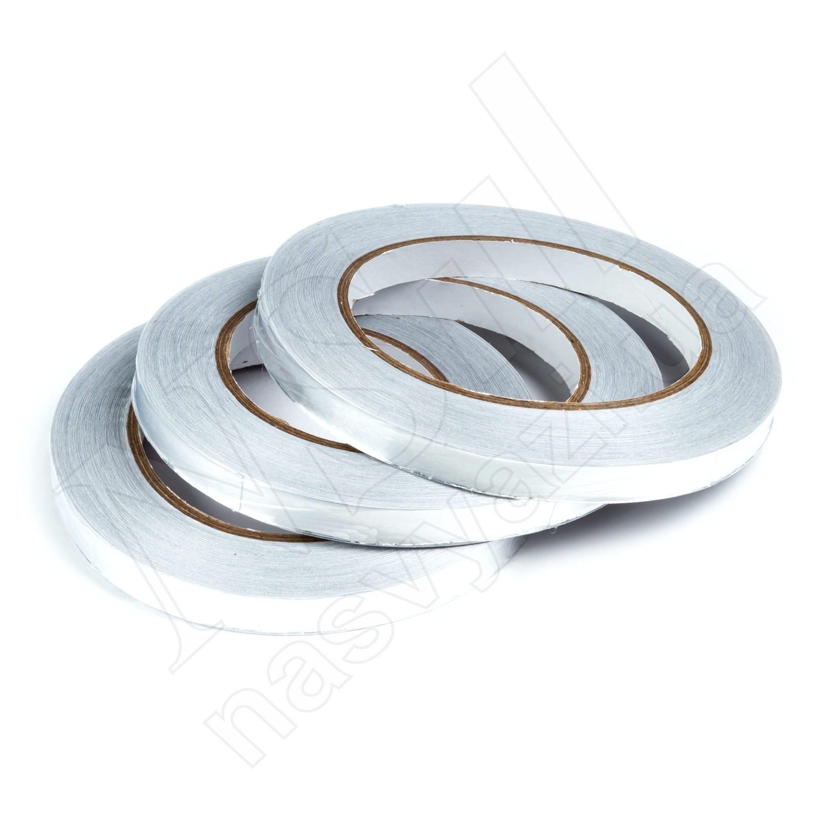 Скотч термостойкий алюминиевый (10 мм * 30 м) серый