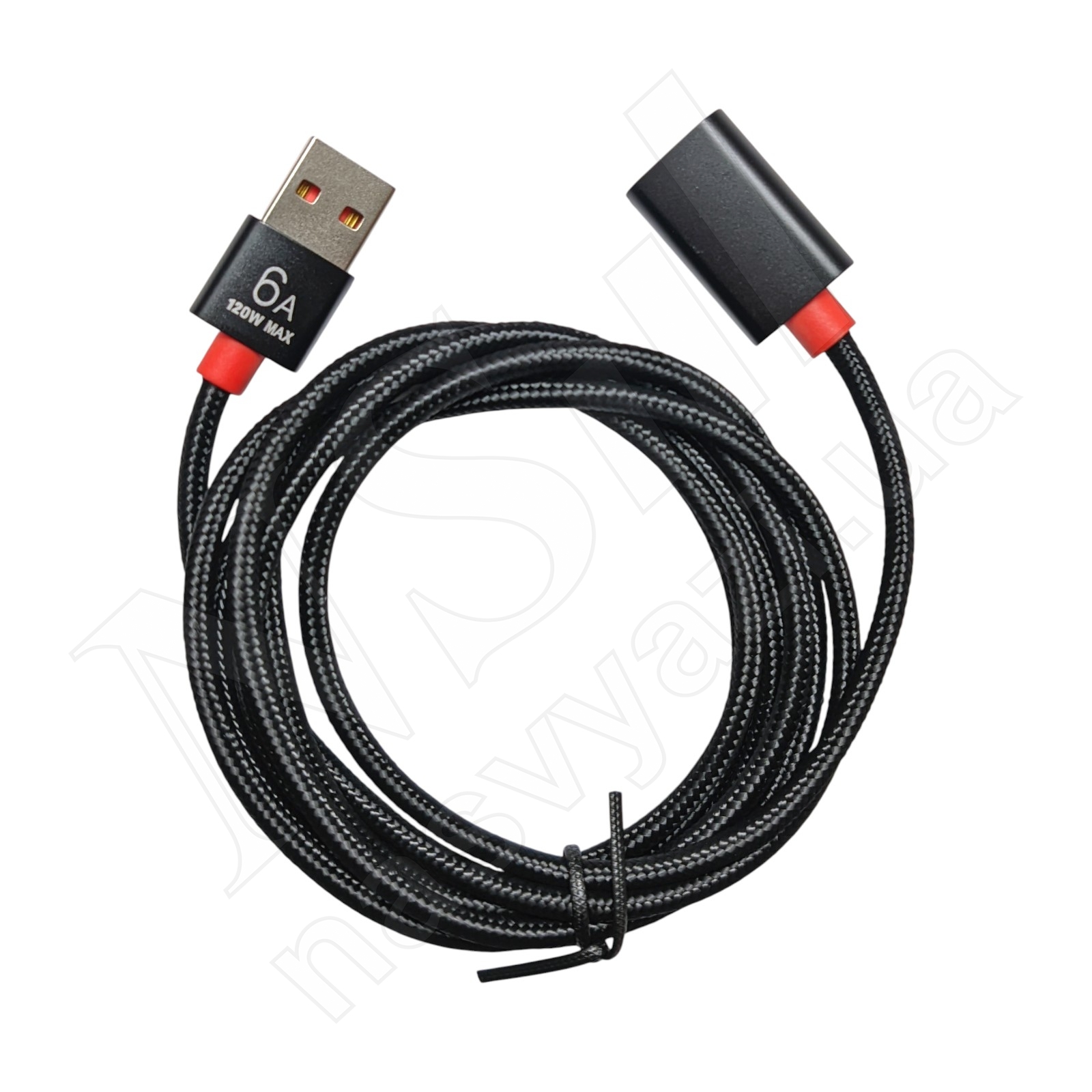 Кабель удлинитель USB AM – USB AF NNBILI 1ge-6A USB 2.0 1.5 м черный
