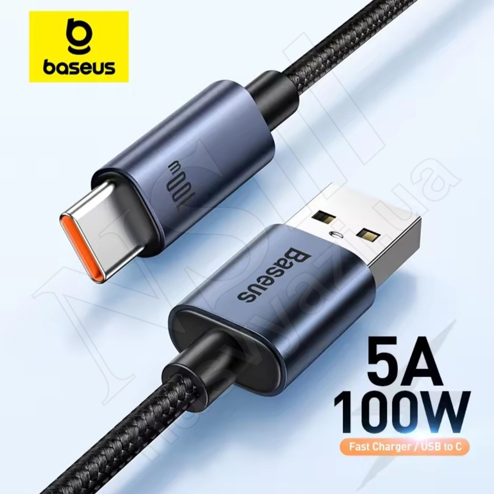 Кабель USB - Type-C BASEUS TG-CAJY010401 100W 1М чёрный